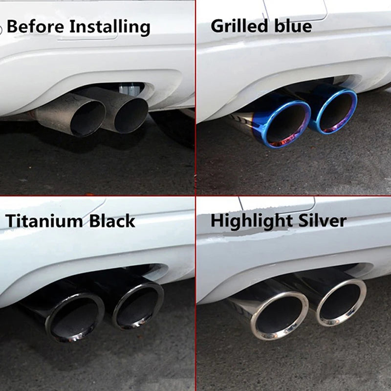 Car Styling Stainless Steel Exhaust Muffler Tip Pipe