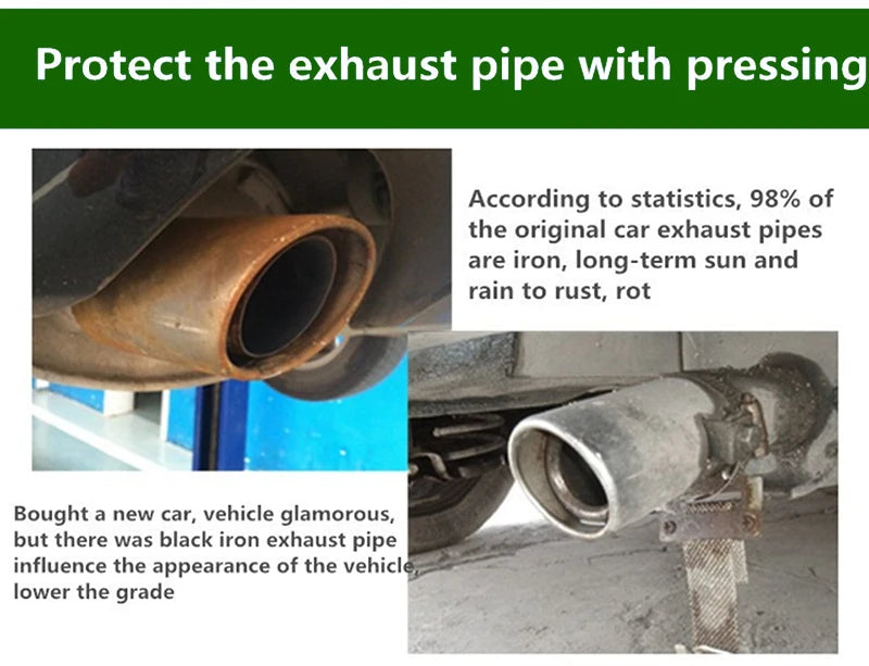 Car Styling Stainless Steel Exhaust Muffler Tip Pipe