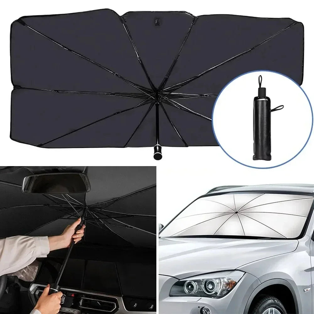 Car Sunshade Umbrella by Block & Sun Heat.