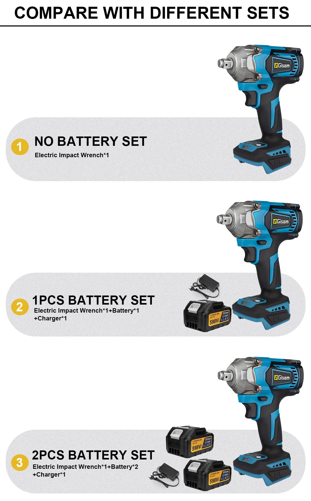 Cordless Rechargeable Power Wrench.