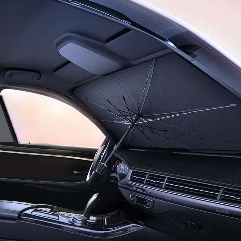 Car Sunshade Umbrella by Block & Sun Heat.