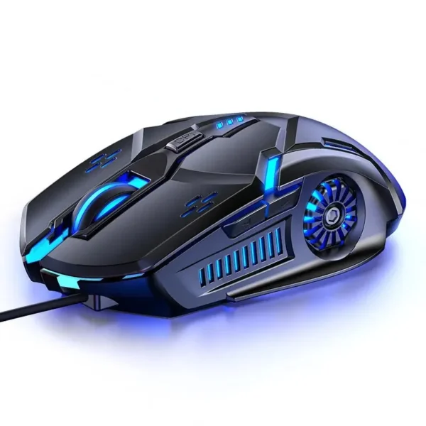 Mute Wired Mouse Six Keys Luminous Game E-Sports - Image 5